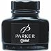 Parker S0037460 Tinte Quink, Glas, 57 ml, schwarz