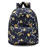 Vans Old Skool III Backpack (Dress Blues/White Floral AOP, One Size)