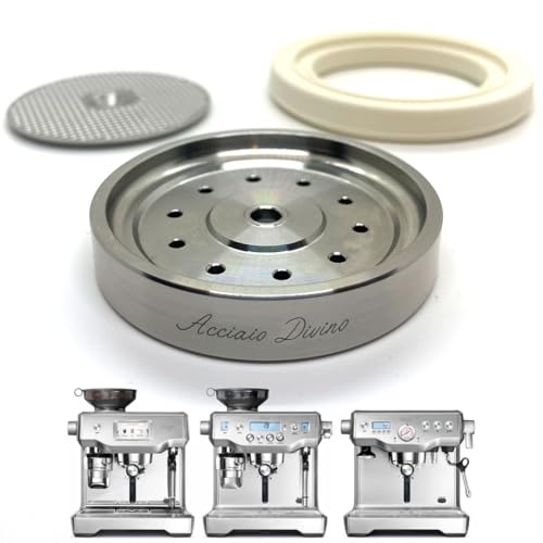 Stainless Steel Shower Screen 3 Piece Kit for Sage/Breville Dual Boiler Espresso Coffee Machines - Oracle SES900 SES920 SES980