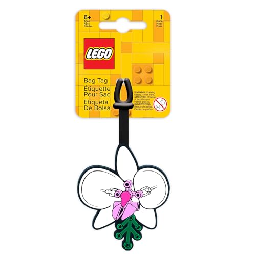 Lego Bag Tag - Botanical Orchid (53660), Silicone Luggage Tag, Vacation, Cruise, Suitcase Identification 6