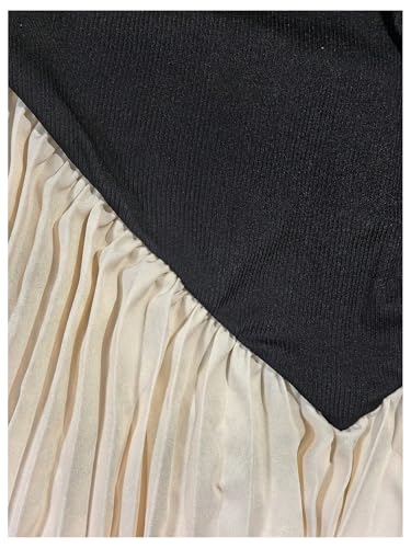 GORGLITTER Women's Pleated Bodycon Maxi Dress Ruched Long Sleeve Asymmetrical Neck Elegant Classy Slip Dresses3