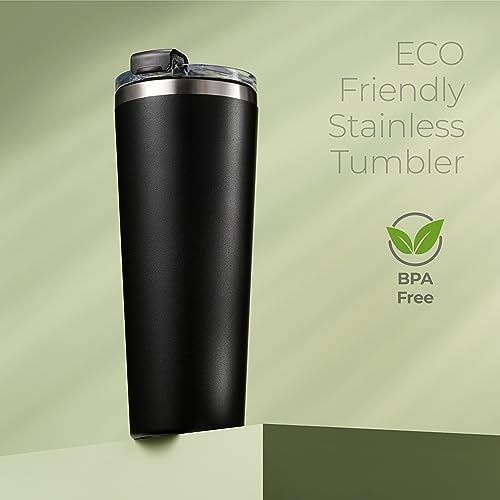 Image of SIPX Triple-Insulated Tumblers - 22oz. Premium Modern Tumbler With Lid, insulated Cup Keeps Hot For 6 Hours, Stainless Steel Tumbler Made Of Sustainable Material, Coffee Travel Mug For Home & Office
