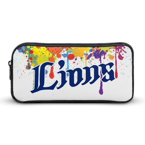 埼玉西武ライオンズ文具ケース ペンケース 収納グッズ 筆箱 ペンバッグ 筆入れ 多機能 学用品収納 大容量軽量 伸縮性が良く、繰り返し使用可能 傷防止 防汚 掃除が簡単 いろいろな文房具を収納 オフィス小物 コスメバッグとして 男女兼用 携帯便利