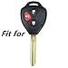 WFMJ Black Leather 3 Buttons Remote Key Chain Cover Case Fob For Toyota 4Runner Corolla Matrix RAV4 Venza Yaris Vibe Scion iQ tC xB xD