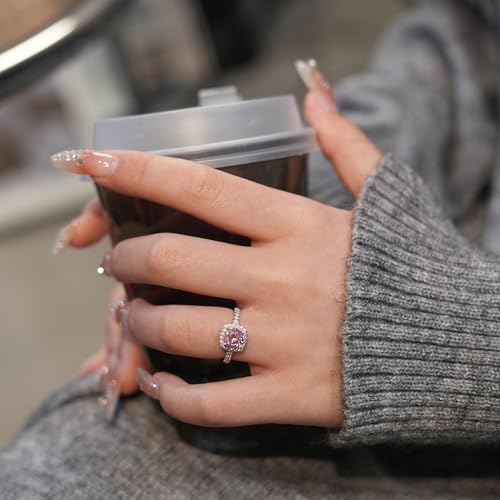 0.5/1/2 Carat Moissanite Anniversary Ring for Women, D Color VVS1 Clarity Moissanite 925 Sterling Silver Promise Eternity Engagement Ring4