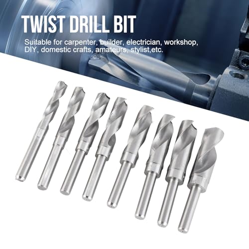 Set Professionale 8 Pezzi Punte HSS Acciaio Temprato, Ø 14-25 mm per Metallo e Legno, Ideale per Falegnami ed Elettricisti