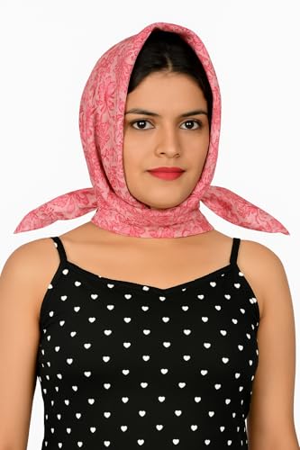 Image of Scarf For Girls 100% Pure Cotton Hand Block Printed Square