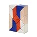 Areaware czsbsbp serpiente juguete bloque de madera Puzzle – azul/rosa