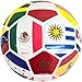 PLAYPRO Country Training Soccer Ball - Elite Edition - for All Ages - Size 2, 3, 4 and 5 (Country Flag Ball, 5)