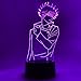 Otaku Lamps Jujutsu Kaisen - Megumi Fushiguro (Shibuya) Anime Night Light, 16 Color RGB LED – Gift for Otaku