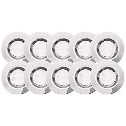Brilliant Lampe Cosa 30 LED Einbauleuchtenset 10 Stück edelstahl/kaltweiß | | IP-Schutzart: 44 - spritzwassergeschützt