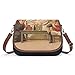 Sac à Bandoulière Femme Vintage Sacs à Main Sac Portés Épaule Sac Hobo en Cuir PU avec Rabat Imprimé Diviser Pain Peinture