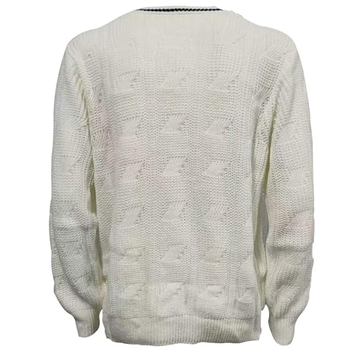 Mens V-Neck Wool Sweater Long Sleeve Pullover Cable Knit Sweaters Dressy Cashmere Merino Sweater Warm Knit Jumper4