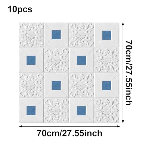 Mousse 3D autocollante pour masquer les défauts des murs de chambre - 3