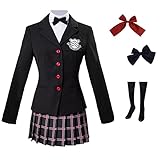 Hieeimu Yoshizawa Kasumi Cosplay Costume Persona 5 Cosplay School Uniform Outfit Dress Suit (Kasumi,S)