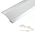 UGAILL Floor Transition Threshold Strip, Entry Threshold Ramp Aluminum, 36'' Thresholds Reducer for Doorways Wheelchair Tile Wood Floors, Bridge The Height Between 0.4-1.57 Inch(Color:Silver)