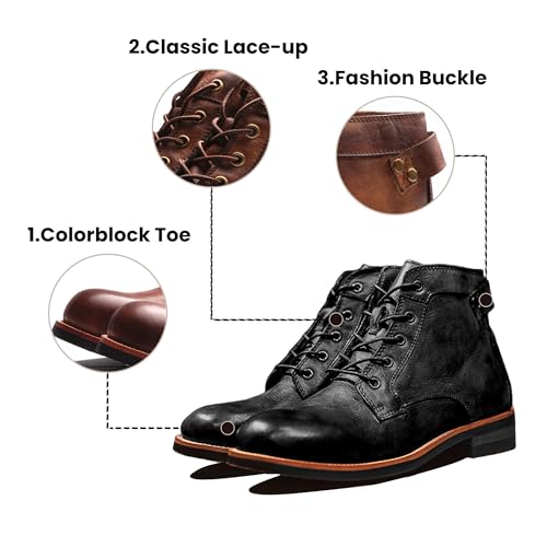 Tanner Shoes Mens Casual Boots Ankle Chukka Booties Oxford Leather Dress Boots4