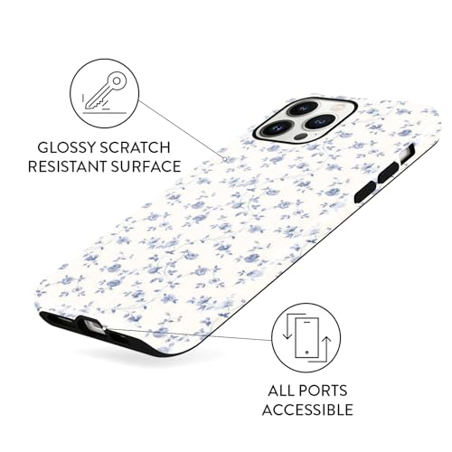 Coque antichoc iPhone 13 Pro fleurie - Protection intégrale 2-en-1 robuste TPU