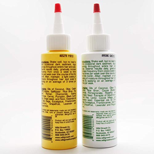 Wild Growth Set (Hair Oil 4 oz + Light Oil Moisturizer 4 oz)