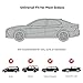 Amazon Basics Silver Weatherproof Car Cover - 150D Oxford, Sedans up to 200