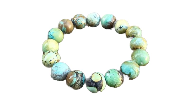 Bracelet turquoise spiderweb 14mm extensible pour apaiser le stress et retrouver le sommeil