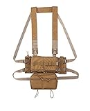 OAREA MOLLE Tactical Pouch Vest MK3 Chest Rig Airsoft Hunting Vest with Magazine Pouch (Color :...