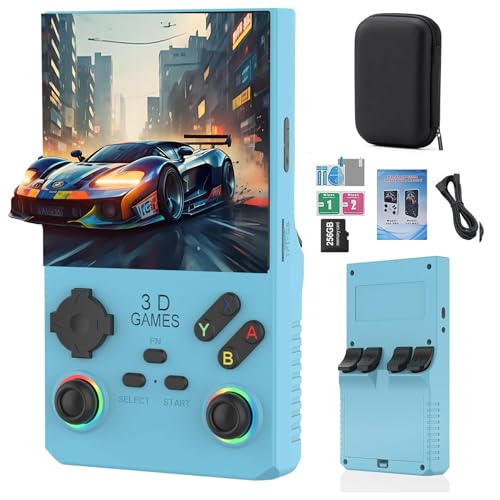 RegiisJoy V40 Max Handheld Game Console, 40000 Games 4 inch IPS Screen Retro Gaming Console, 256G 4000mAh Portable Mini Pocket handheld emulator Open Source Linux System