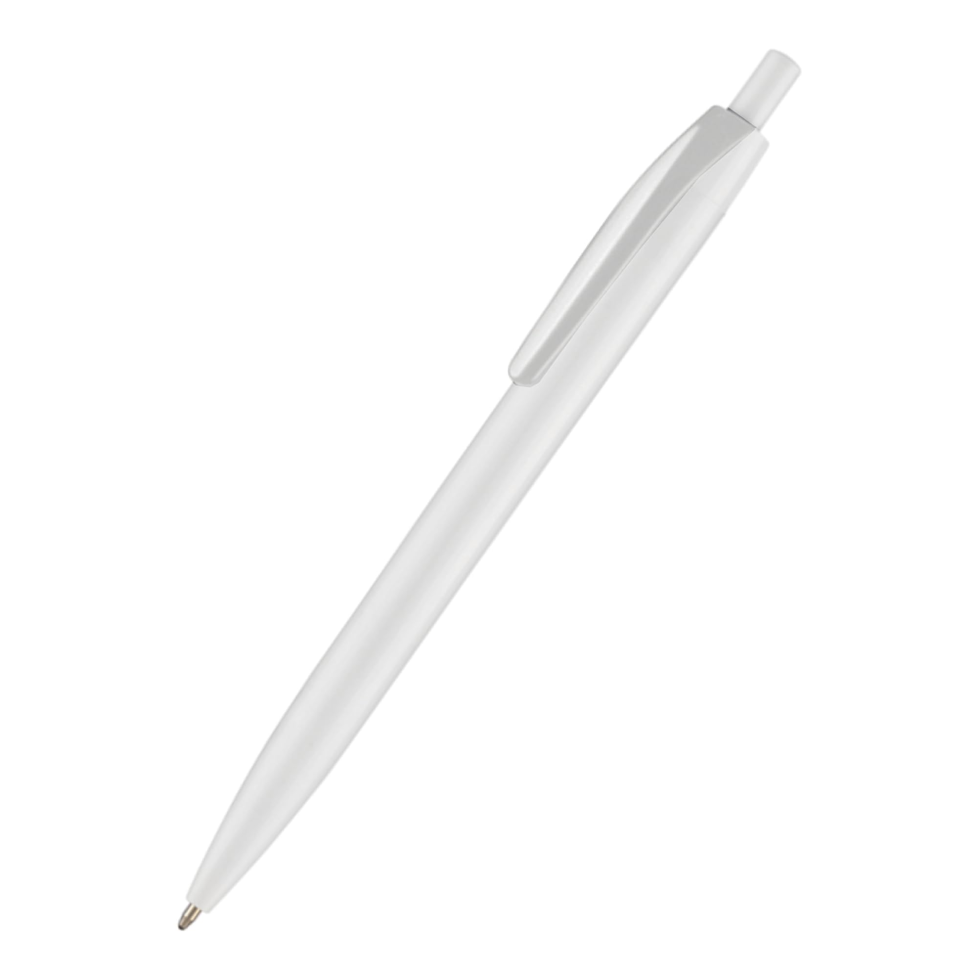 stika.co 1 Sample pen, White Supersaver Custom Full Colour Printed Curved Pens Personalised with Your Logo/Text, Promotional Events Schools Giveaway — image 1