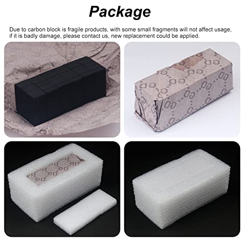 ENOMAKER Replacement Carbon Filters Activated Charcoal Block Parts Resin Air Purifier Charcoal Cube Ultra-Absorption Honeycomb for ELEGOO Anycubic Mini Air Filter LCD DLP Resin 3D Printer(Pack of 6)