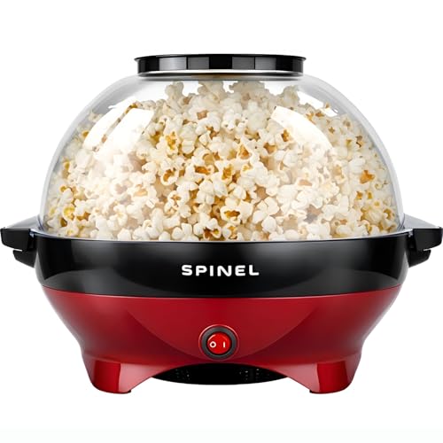 Spinel Popcornmaschine – Popcorn Mais Maschine Maker Mit Zucker & Salz & Öl, Groß Gadgy Kino...