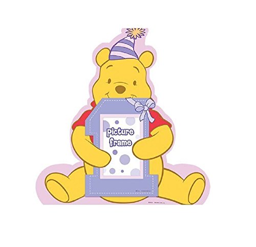 Pooh's 1st Birthday Girl Photo 11in Centerpiece