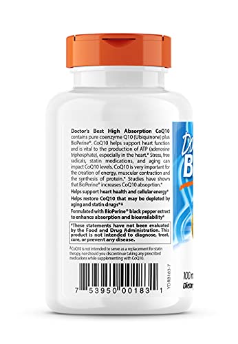 Image of Doctor Best High Absorption CoQ10 with BioPerine 100 mg 120 Softgels