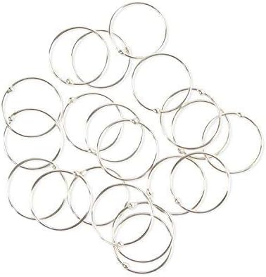 Silver Rock Jewellery Pack of 20 VERY SMALL & EXTRA THIN 925 Sterling Nose Rings size 8mm gauge 0.5mm