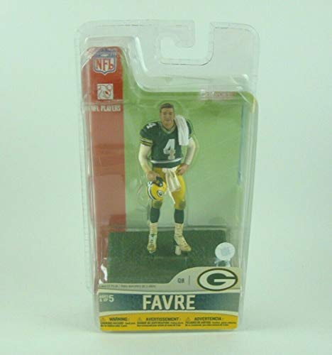 Figurine NFL Brett Favre McFarlane 7,6 cm maillot vert de collection