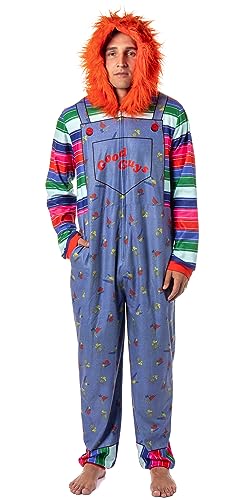 INTIMO Child's Play Chucky Good Guys - Disfraz de pijama con capucha para hombre, Azul, S/M