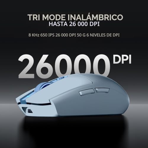 Ratón inalámbrico gaming MCHOSE G3 de 63g con 6 botones programables para PC y Mac 3