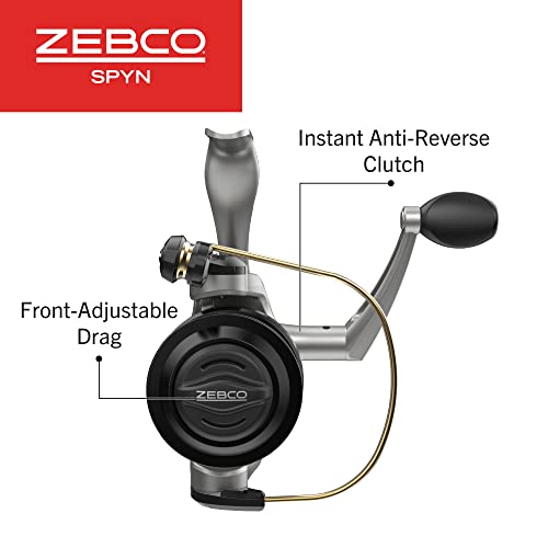 Zebco/Quantum, Spyn Spinning Reel, 10, 4.3:1 Gear Ratio, 18" Retrieve Rate, 3 Bearings, Right Hand, Clam Package,Spyn10.Cp3 #TOP3