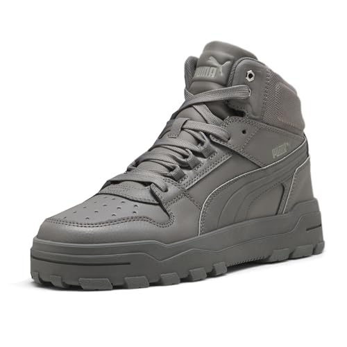 Image of Puma Men's Rebound Abrupt, Cast Iron-Cool Dark Gray-Smokey Gray, 9.5