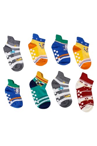 Image of NEOBABY Cotton Anti Slip Grip Socks for Kids Boys & Girls (Assorted Random Designs)