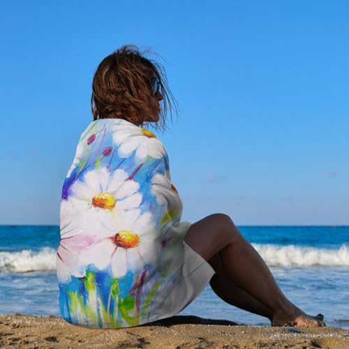 Serviette de plage Chamomile : séchage rapide pour rando et natation - 5