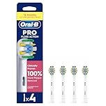 Oral-B Pro Floss Action Electric Toothbrush Head, Oral B Electric Toothbrushes Heads, X-Shaped and Interdental Bristles for Deeper Plaque Removal, Pack of 4 Replacement Toothbrush Heads