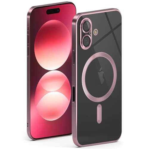 Coque iPhone 17 haut de gamme silicone rose MagSafe ONEFLOW Aura