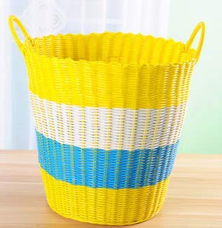 Panier de rangement en rotin pour la salle de bain boîte de stockage XL lot de 3