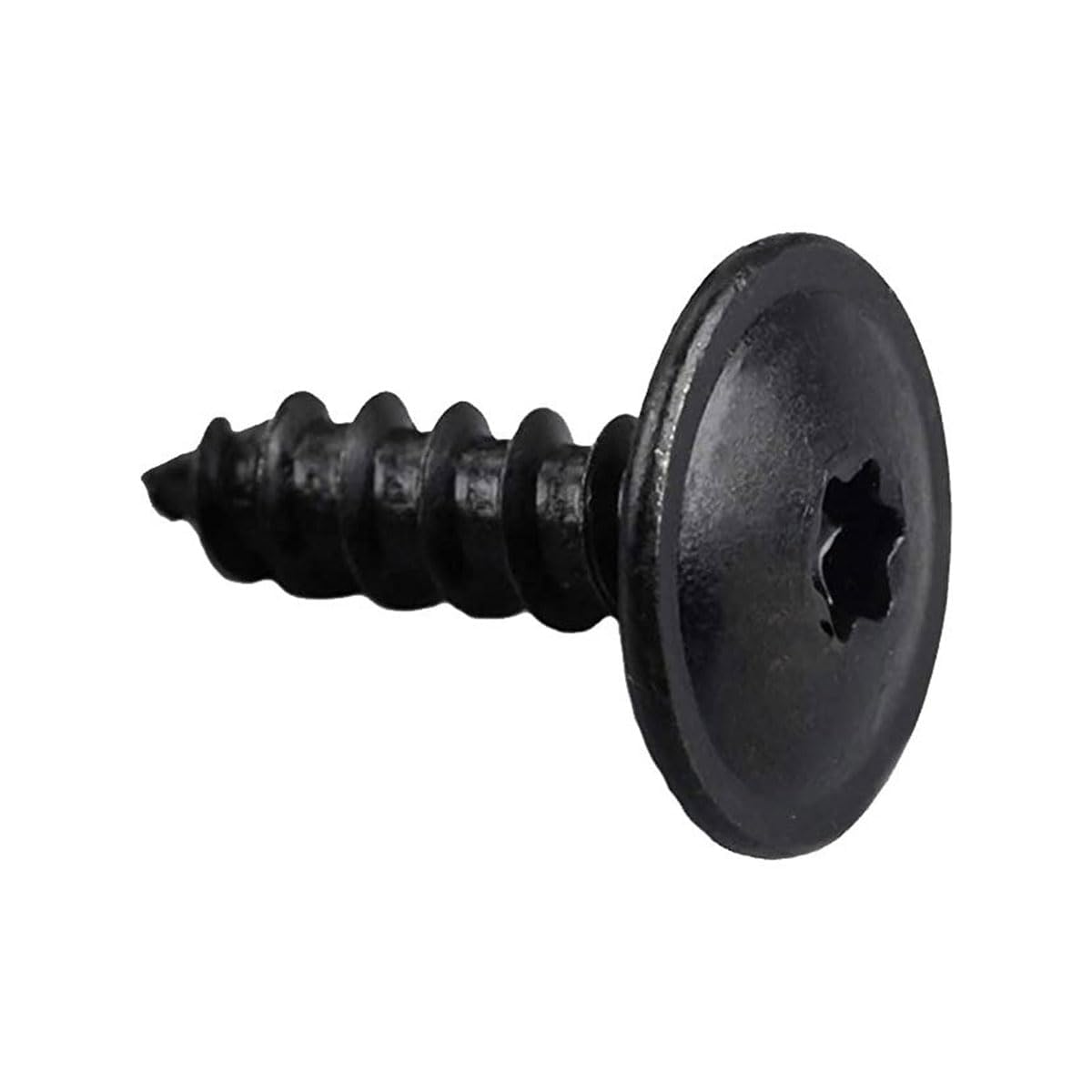 80 Stück M5x16mm Torx Schrauben - Edelstahl Karosserieschrauben Schwarz