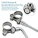 HARSKIYER 6 Pcs T Bolt Hose Clamp, 23-25mm 304 Stainless Steel Adjustable Tube Clamps, Heavy Duty Turbo Pipe Clamps with Socket Wrench for Industrial, Automotive