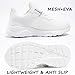 Imagen de Fudaolee Zapatillas Deportivas Unisex Niños Zapatos de Correr Antideslizante Niñas Ligeras Calzado de Deporte Casuales Zapatilla de Caminar Transpirables Sneakers B-Blanco 33 EU