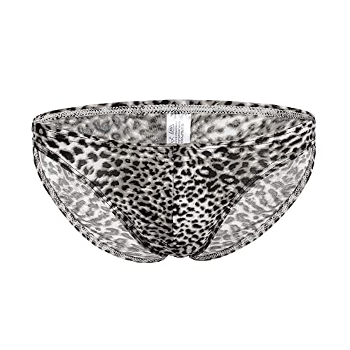 Men's Low Waist Leopard Underwear Briefs Soft Sexy Pouch Underpants - Main Image