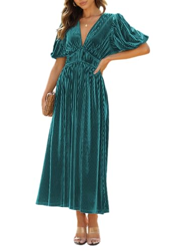 Image of Maxigerui Women's Velvet Maxi Dress Formal Dresses for Wedding Guest Dress