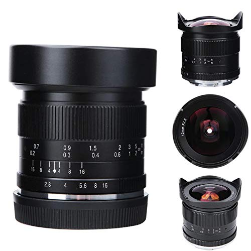 SALUTUYA Manuelles festes Weitwinkelobjektiv mit stufenloser Blende für Sony/Canon/Fuji für Architektur(Sony E Mount)