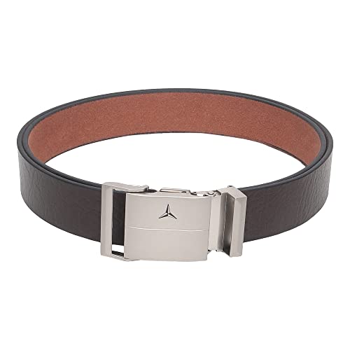 Image of Men's Formal Genuine Leather Auto-lock Adjustable Belt (JAFA-42-BL)